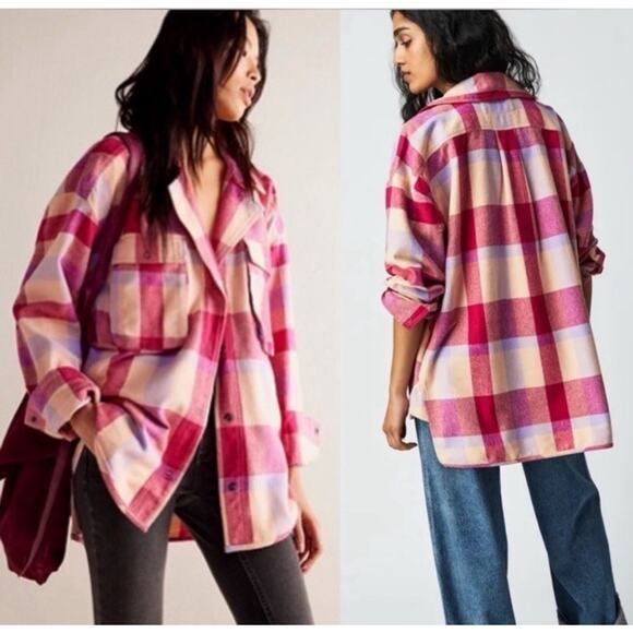 We The Free Tops - Free People We The Free‎ Izzie Mulberry Cargo Shirt Size S